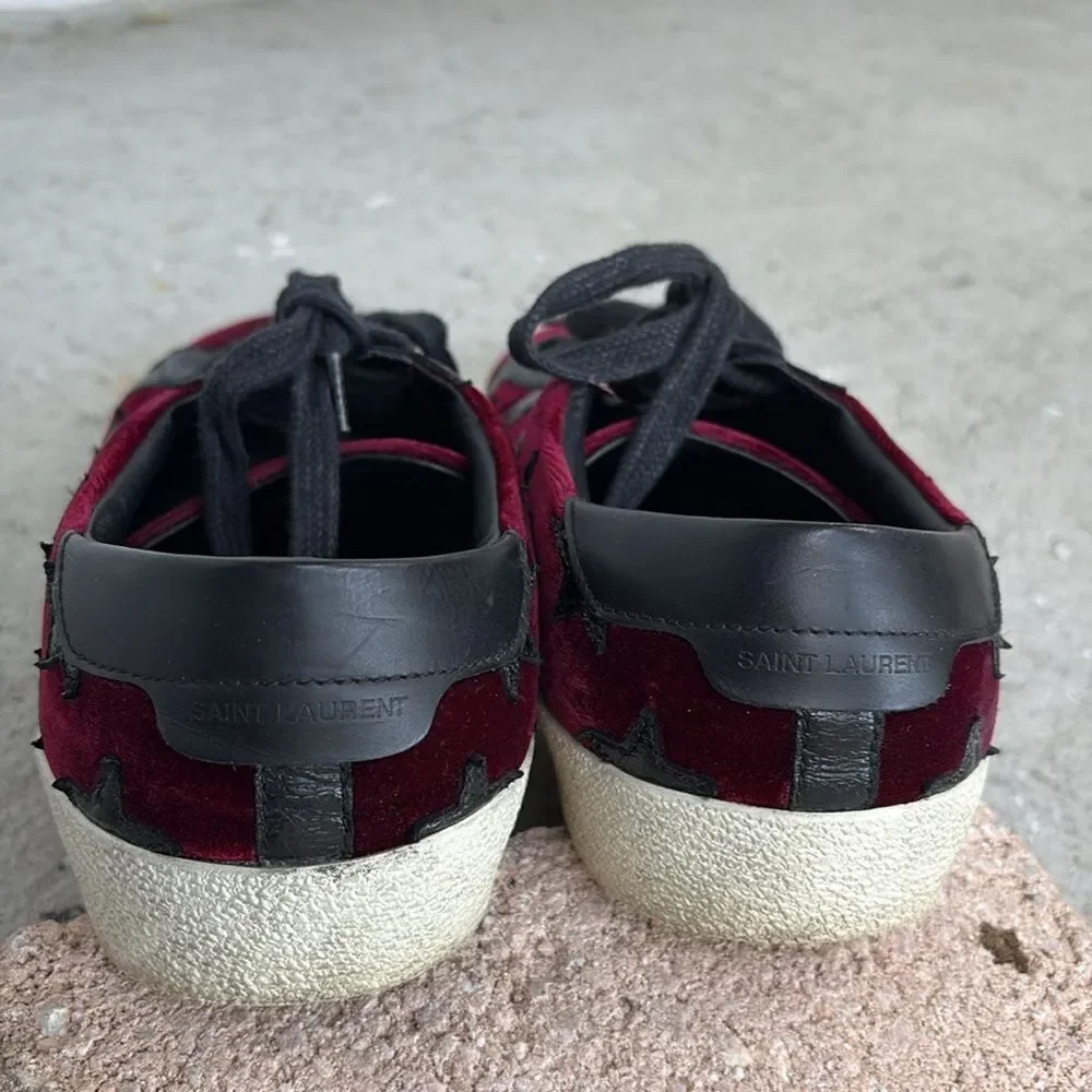Velvet Saint Laurent sneakers